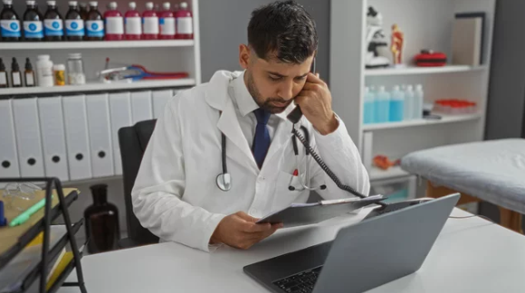 clinician reviewing B12 lab results to adjust injection dosage over time