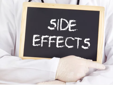 clock and injection illustration showing typical B12 side effect duration