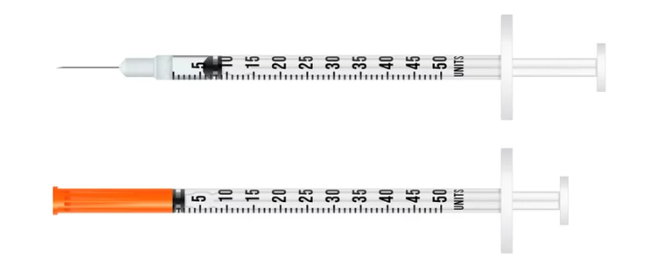Diagram comparing common B12 Injection Needle Size & Supplies Guide